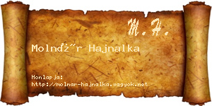 Molnár Hajnalka névjegykártya